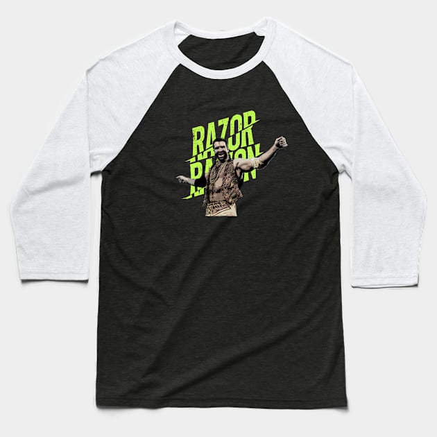 Razor Ramon Baseball T-Shirt by jerrysanji